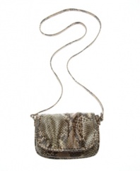 Stay on trend with a cute crossbody bag that you can easily rock both day and night. This sleek look by Style&co. features a front flap design with silvertone hardware.