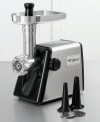 Guarantee freshness and quality when preparing your family(tm)s favorite dishes by grinding you own meat for hamburgers, chili, lasagna and more. Convenient, easy to operate and easy to clean, the Pro Meat Grinder brings Waring(tm)s 60-year tradition of the premium, commercial-quality products into your home. Limited five year motor warranty. Limited one year appliance warranty. Model #MG100