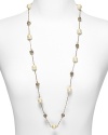 Exude easy elegance with this stationed stone necklace from Carolee.