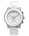 Plant your fashion roots with this Pedigree watch by Juicy Couture. Washed out in cool whites, it features a multifunction dial that keeps you on time, every time.