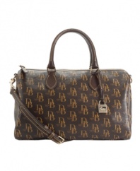 Timeless appeal: The classic satchel in Dooney & Bourke's Signature 1975 pattern looks great with just about anything.