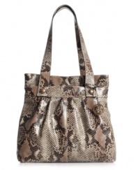 A must-have for the sassy girl at heart: Style&co.'s super chic and fashion-forward Sassy tote with an allover python print.