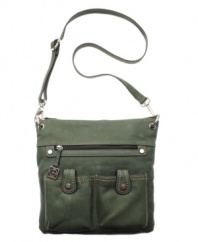 An easy-going crossbody is the perfect solution for on-the-go days where organization is key. This super soft design by Giani Bernini features contrast stitching, an adjustable removable strap and plenty of pockets.