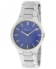 Soothing blues add a gentle touch to a classic watch by Kenneth Cole New York.