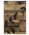 Naturalistic silhouettes meld with an abstract motif, infusing your home with an artful, time-worn allure. Long-wearing polypropylene offers superb stain resistance, making this Sphinx area rug ideal for the busiest areas in your home. (Clearance)