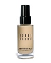 A truly modern foundation: Skin Foundation SPF 15 offers invisible, weightless coverage that looks like skin, not makeup. This long-wearing formula evens tone, minimizes the appearance of pores, conceals imperfections, and offers broad spectrum UV protection. Its hydrating technology leaves skin feeling cushioned, comfortable, and clean. Ideal for all skin types. Works beautifully when used in combination with Face Touch Up Stick.
