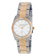A chic mini watch with rosy hues by Kenneth Cole New York.