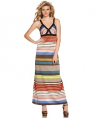Striped to a tee, this maxi dress from Jessica Simpson is a super bold look for your daily adventures!
