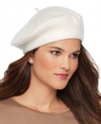 Hats off to sophisticated winter style. Nine West nails it with this chic beret accented by sparkling beads.