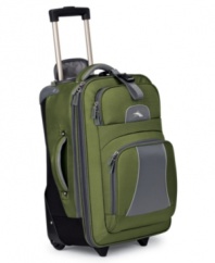 Taking travel performance to a higher level, High Sierra's Elevate carry-on pairs the latest in lightweight technology with cargo-friendly, expandable compartments and smart organizational features that help lighten the load. Limited lifetime warranty. (Clearance)