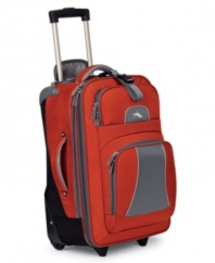 Taking travel performance to a higher level, High Sierra's Elevate upright pairs the latest in lightweight technology with cargo-friendly, expandable compartments and smart organizational features that help lighten the load. Limited lifetime warranty. (Clearance)