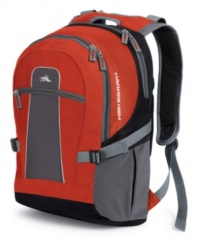 Business or pleasure, High Sierra's laptop backpack does it all! Equipped a fully padded laptop compartment and deluxe organizer pocket, you'll be tech-ready wherever you go. And thanks to the moisture-wicking straps and back panel, you'll stay cool the whole way through. Limited lifetime warranty. (Clearance)