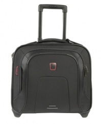Now you're in business! The Tumi T-Tech wheeled business case takes you across town or cross country with your laptop, files and other business essentials safely in tow. An organized interior, removable computer compartment and smooth-rolling wheels make it easy to work from anywhere. Full Tumi warranty.