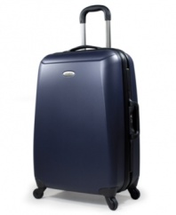 All the best travel tech, all packed into one piece. The Samsonite Crusair upright features a hard-shell design that combines the strength of ABS with the lightness of polycarbonate, plus a 360-degree spinner wheel system, to usher in a new age of durability and mobility for today's elite traveler. 10-year warranty.