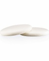 Multi-purpose circular sponge designed to apply powder, liquid or emollient and hybrid products such as Studio Fix. Washable/reuseable. Pack of two.