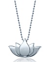 This sterling silver lotus pendant from Alex Woo is bohemian hardware. Simple but elegant, this piece hints at hippie chic worn over basics or a printed maxi.