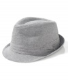 Sophisticated style will start from the very top when you sport this fedora from American Rag.