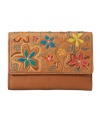 This flower-powered multifunction wallet from Fossil has a hippie-chic sensibility and tons of functionality.