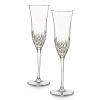 Waterford Lismore Essence Boxed Pair Flutes. Lismore Essence is fine without the formal, it's everyday elegance perfect for casual entertaining. The collection has the same brilliant crystal and dazzling cuts as its namesake.