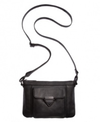 Perfect for an afternoon about town or an evening out with the girls, this compact crossbody by BCBGeneration is the ultimate accessory. Plenty of interior pockets provide room for wallet, phone, keys and makup bag.