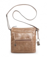 Giani Bernini's slim, compact crossbody bag is a sophisticated way to stay organized on busy days.