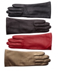Timelessly classic. Charter Club's leather gloves include a luxurious cashmere lining for superb warmth and comfort. Available in a choice of colors.