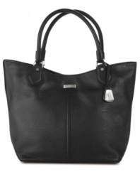 Whether you're off to the market or a martini bar, this versatile tote silhouette from Cole Haan will carry you there in style. Soft, pebble leather and luxurious custom hardware lend a perfectly posh look, while the practically organized interior provides pockets and compartments for all the essentials.