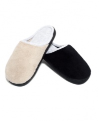 Give your feet room to roam with Isotoner's wider width clog slippers. Provides comfort day and night with soft microterry.