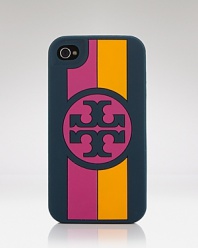 Tory Burch has dressed up this functional silicone case in the brand's signature logo, designed exclusively for the iPhone 4. It's a sure conversation piece.