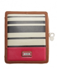 A refined design with a touch of nautical elegance. This iPad case by Nine West will keep your tablet safe and oh-so-chic wherever you take it!