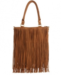 Steven Madden puts fashion on the fringe with this rock-chic tote that shimmies with every step you take.