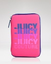 Juicy Couture's logo-coated case offers a colorful mantra for tech-saavy bookworms. Added bonus: the echo-inducing protector fits easily into your day bag.