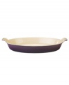 Enhance hot comfort foods like mac n' cheese, potatoes au gratin and peach cobbler with this versatile – and beautifully hued – baking dish from Le Creuset. A wide, shallow shape maximizes surface area to encourage browning and also cooks foods flawlessly on your stovetop. Great for marinating, too!