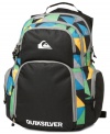 No worries. Keep your day going smoothly be storing all the essentials in this roomy backpack from Quiksilver.