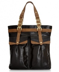 Go ahead, show off a little. You'll want to see and be seen in this fashionably functional tote ideal for the everyday.