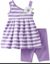 Sweet Heart Rose Baby-girls Infant Bike Short Set, Purple, 12 Months