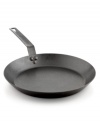 Born in the USA & born to make a difference in your kitchen. Crafted from durable carbon steel, this seasoned skillet features an easy-release oil finish that improves with use. The lightweight design works on all types of stoves, heating up quickly and evenly for impressive results with every meal.