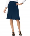 Box pleats add a sassy finish to update AGB's work-friendly pencil skirt, a wardrobe essential at a great price.