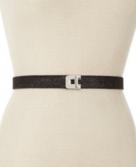 Lock down your new look with this stretchy skinny belt from Style&co.