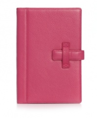 The perfect accessory for the modern-day book worm. Bodhi's vibrant Kindle jacket comes in a hot pink hue made from luxe Italian leather. This protective cover keeps your favorite electronic safe from the hazards of a crazy commute or rough n' tumble kids.