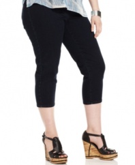 Jeggings get a summer refresh with this cropped plus size style from American Rag-- they're must-haves!