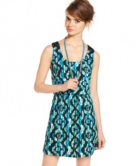 Go crazy for prints this season with a sweet day dress that thrives on bold, colorful graphics! From Belle Du Jour.