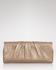 Epitomizing understated luxury, Lauren Merkin's textured leather clutch features an evening-approved shape and subtle hit of shine.