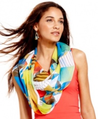 Make a splash this season with this colorful wrap inspired by the beauty of Brasil.