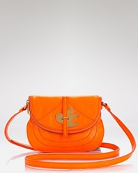 MARC BY MARC JACOBS updates its signature sparrow-adorned purse with a juicy orange hue. With it's petite size and punchy color, this bag is sure to be one of the season's 'zest.'