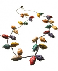 From Brazilian raw materials to handcrafted jewelry, Maria Oiticica's pieces are made of natural components, such as seeds and pods gathered from the floor of the Amazon. Her work is defined as biojewels, and has direct impact on environmental conservation, as local communities rely on the harvest of fallen fruit seeds. Discover Brasil. The bold colors. The exotic scents. The sensual textures. The natural sensations. Only at Macy's.