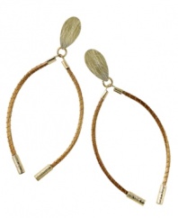 Through the use of indigenous fiber materials like buri and organic golden grass, found only in Brasil, Art da Terra creates handcrafted costume and fashion jewelry and handbags. The technique of intertwining golden grass, natural fibers and textiles into intricate designs by hand adds distinctive character to Art da Terra's creations. Own a piece of Brasil with these double strand earrings made from golden straw found in the Amazon. Discover Brasil. The bold colors. The exotic scents. The sensual textures. The natural sensations. Only at Macy's.