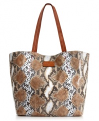 If you can't escape to that Spanish city by the sea, at least look the part with this posh python-embossed leather tote from Patricia Nash. The classic design features antique brass hardware and handcrafted stitching that lend a luxe look, while pockets and compartments offer excellent organization within.