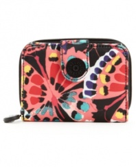 Add a plash of bold color to your everyday accessorizing with this free-spirited, functional wallet from Kipling.  The interior boasts two separate compartments with plenty of pockets for coins, cash, cards and ID, so you'll stay organized anywhere you go.