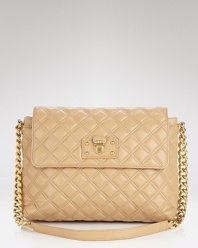 Master both uptown chic and downtown cool with this quilted leather shoulder bag from Marc Jacobs.